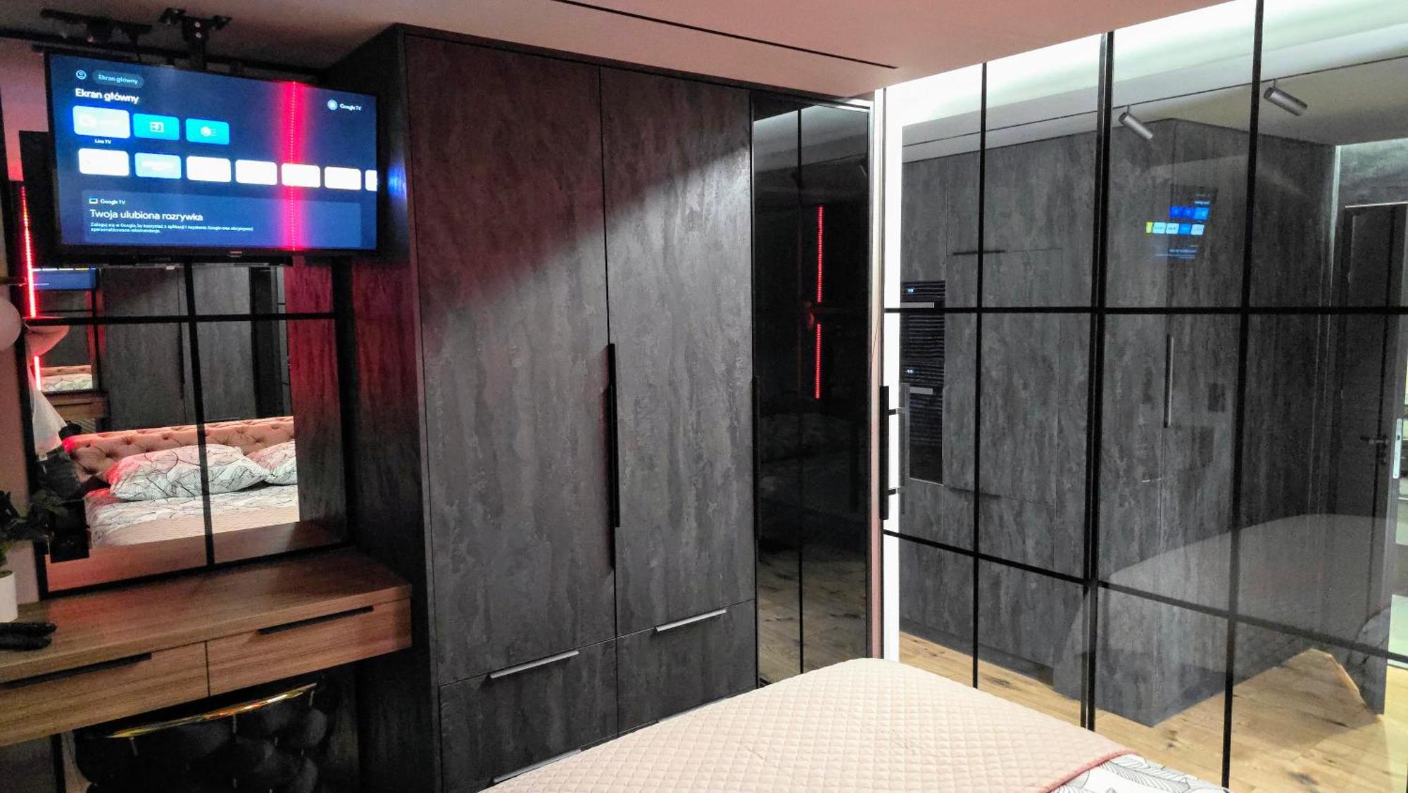 Apartament Dark Prestige New ! - Dostep 24H, Projektor , Garaz Podziemny , Klimatyzacja , Duzy Taras Kielce Luaran gambar